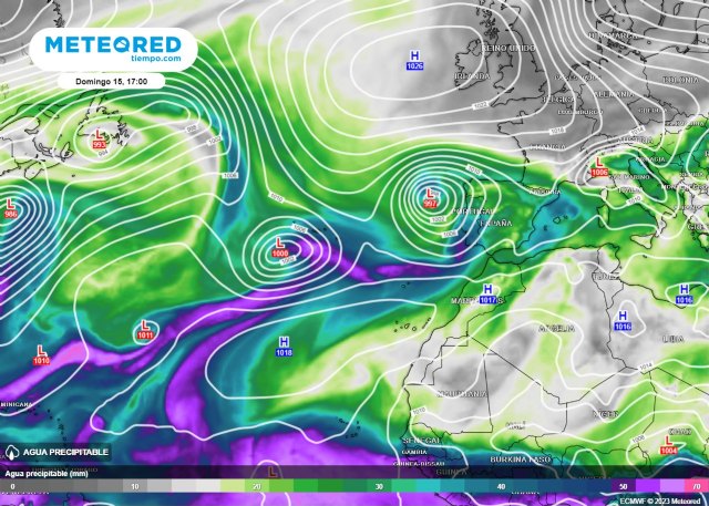 Un río atmosférico afectará a la Península y traerá lluvias abundantes - 1, Foto 1