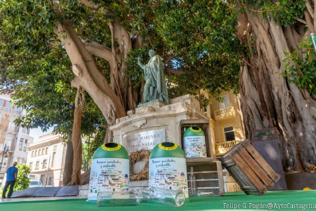 Cartagena consigue la Bandera Verde de Ecovidrio gracias al reciclaje de vecinos y hosteleros - 1, Foto 1