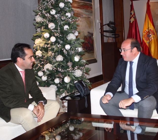 El presidente de la Comunidad traslada a la aerolínea Volotea las oportunidades del Aeropuerto Internacional de la Región - 1, Foto 1