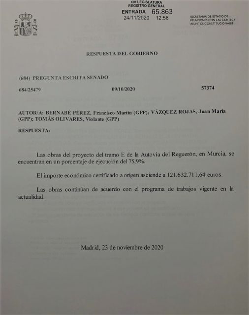 El PP denuncia los graves incumplimientos del Gobierno de España en los plazos de ejecución de las nuevas autovías estatales que vertebrarán la Región - 2, Foto 2