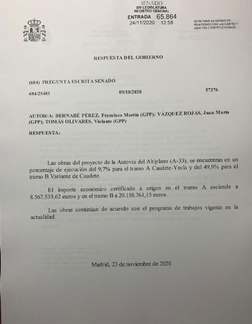 El PP denuncia los graves incumplimientos del Gobierno de España en los plazos de ejecución de las nuevas autovías estatales que vertebrarán la Región - 3, Foto 3