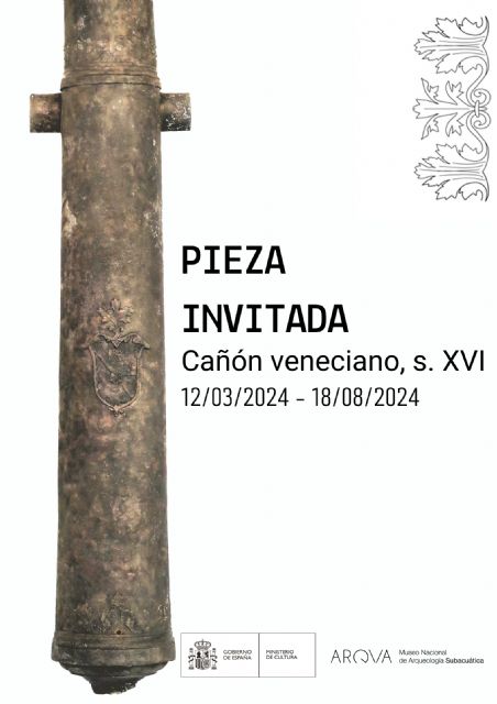 El Museo Nacional de Arqueología Subacuática ARQVA exhibe un cañón veneciano del siglo XVI hallado en Ibiza - 1, Foto 1