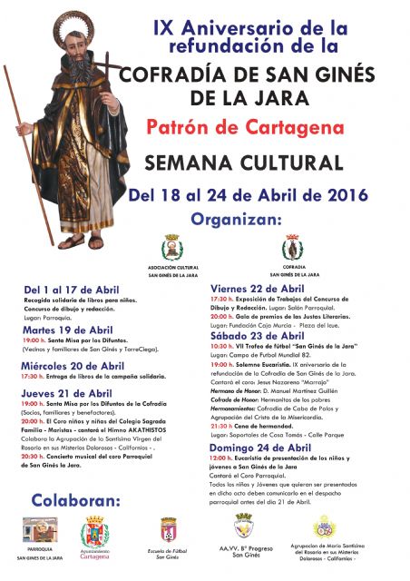 Semana Cultural de la Cofradía de San Ginés de la Jara de Cartagena - 1, Foto 1