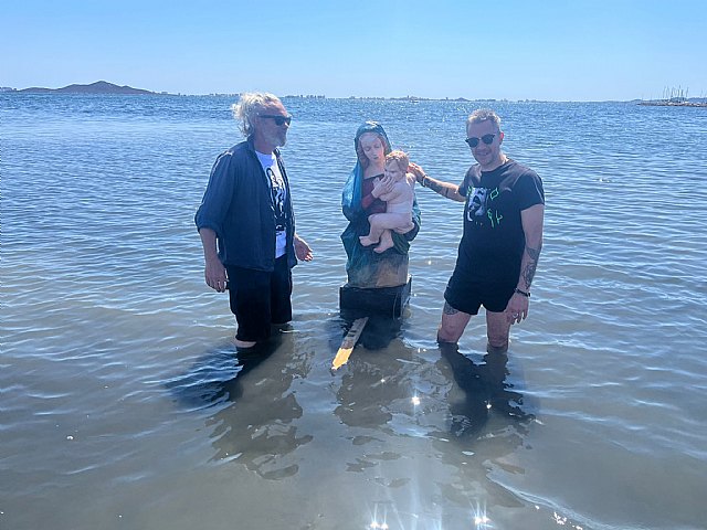 Roban la Estatua de la Virgen del Agua Podrida en el Mar Menor - 2, Foto 2