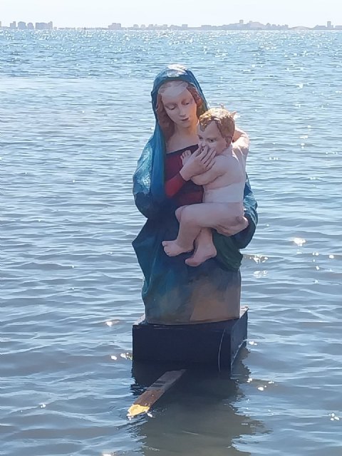 Roban la Estatua de la Virgen del Agua Podrida en el Mar Menor - 3, Foto 3