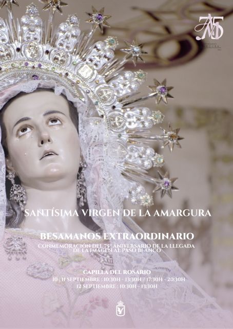 La Virgen de la Amargura recibirá a los blancos en besamanos dentro de los actos del Tiempo Jubilar - 4, Foto 4