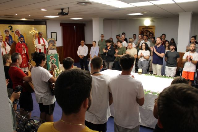 Lorca acoge a 160 jóvenes de la región italiana de la Liguria de regreso del encuentro con el Papa Francisco en Lisboa - 1, Foto 1