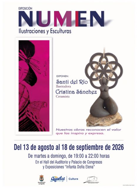 'Numen. Ilustraciones y esculturas' llega al Auditorio de Águilas 'Numen. Ilustraciones y esculturas' llega al Auditorio de Águilas