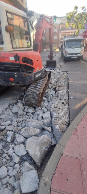 Comienzan las obras de asfaltado correspondientes al lote 5 en San Ginés, Algezares, La Alberca y Sangonera la Verde - 1, Foto 1