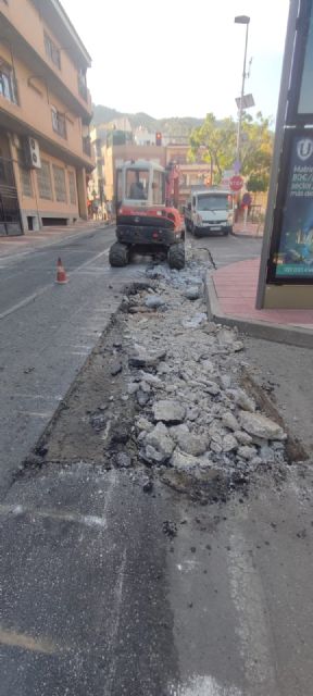 Comienzan las obras de asfaltado correspondientes al lote 5 en San Ginés, Algezares, La Alberca y Sangonera la Verde - 2, Foto 2