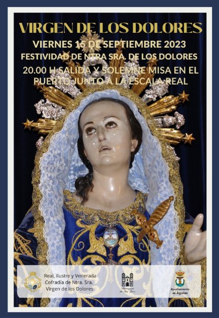 La Patrona de Águilas procesionará por las calles de Águilas en el día de los Dolores - 1, Foto 1