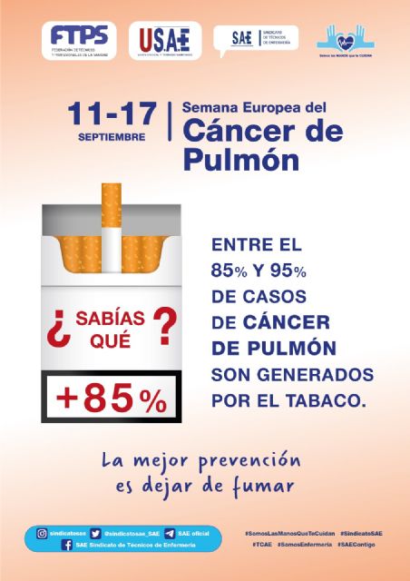 11 al 17 de septiembre, Semana Europea del Cáncer de Pulmón - 1, Foto 1