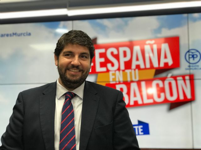 López Miras invita a todos a sumarse a la campaña #EspañaEnTuBalcón porque defendemos la unidad de España y nos sentimos orgullosos de ser españoles - 1, Foto 1