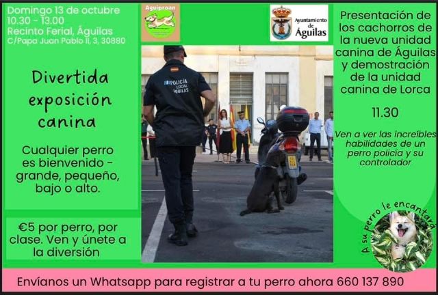 Aguiproan celebra el domingo una exposición canina en el Recinto Ferial - 2, Foto 2