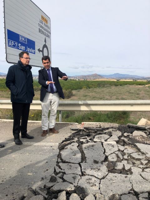 Reparan la carretera de la pedanía murciana de Zeneta afectada por la DANA - 1, Foto 1