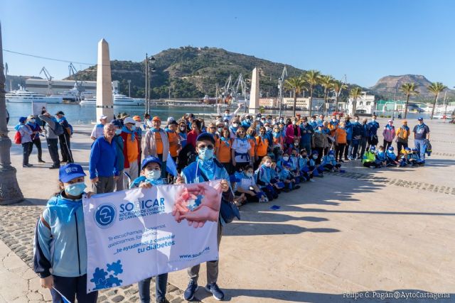 Sodicar completa una caminata hasta Cala Cortina para combatir la diabetes con 10.000 pasos - 1, Foto 1