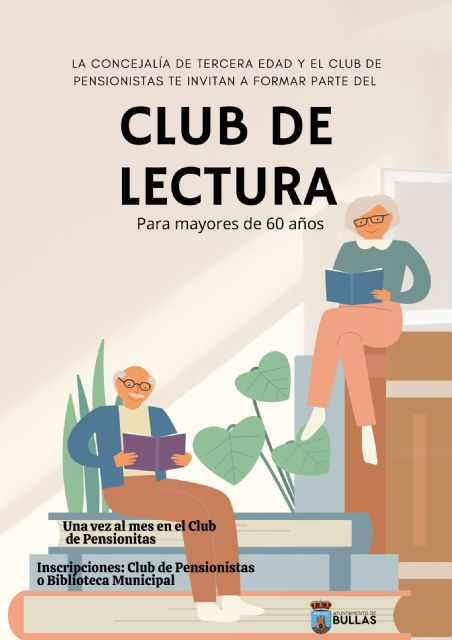 La Concejalía de la Tercera Edad y el Club de Pensionistas de Bullas crean un Club de Lectura para Mayores de 60 Años - 1, Foto 1