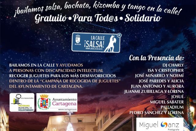 La Calle Salsa y Fundacion SOI bailaran en las calles este domingo para recoger juguetes - 1, Foto 1