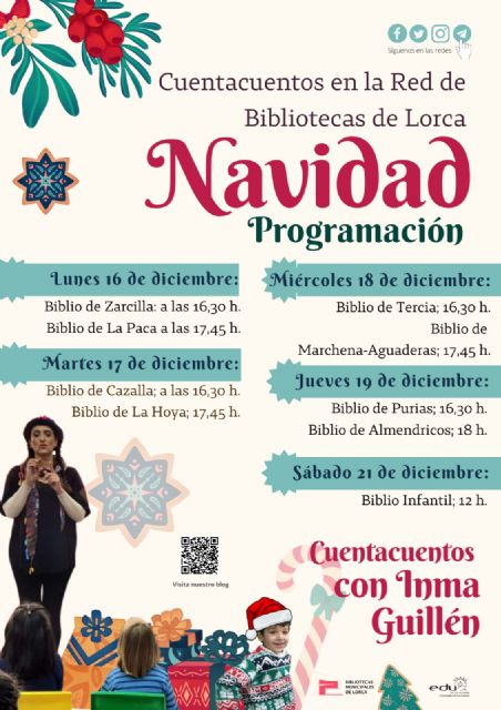 La Red de Bibliotecas de Lorca organiza un ciclo de cuenta cuentos infantiles para Navidad - 1, Foto 1