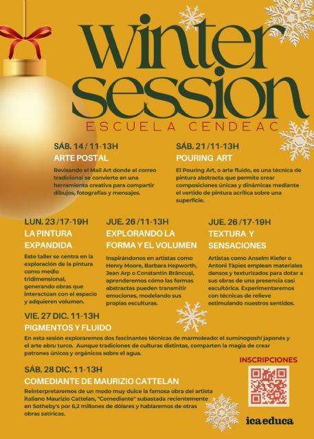 Cultura realiza una nueva edición de 'Winter Sessions' de la Escuela del Cendeac - 1, Foto 1