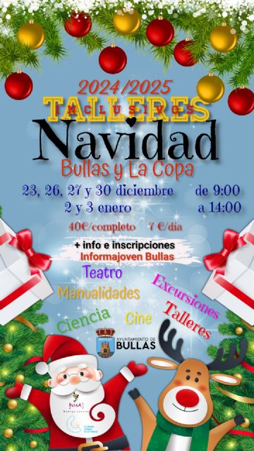 Talleres Inclusivos para la Navidad 2024 en Bullas y La Copa - 1, Foto 1