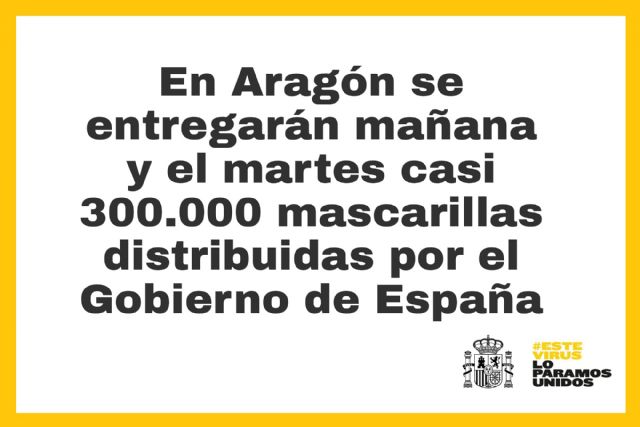 La Delegación del Gobierno en Aragón entregará mañana y el martes casi 300.000 mascarillas en transporte público y estaciones - 1, Foto 1