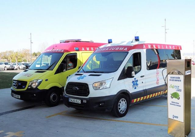 Autocares Transvia cede un equipo que permite la desinfección de alto impacto de ambulancias - 1, Foto 1