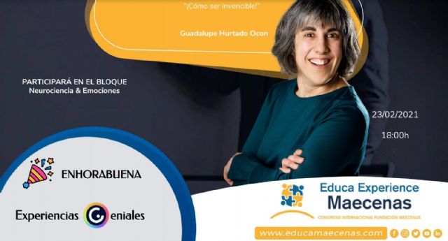 Lupe Hurtado lleva la inteligencia emocional a Educa Experiencie, un evento online sobre la docencia - 1, Foto 1