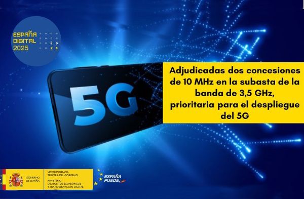 Adjudicadas dos concesiones de 10 MHz a Telefónica y Orange en la subasta de la banda de 3,5 GHz, una de las bandas prioritarias para el despliegue de redes 5G - 1, Foto 1