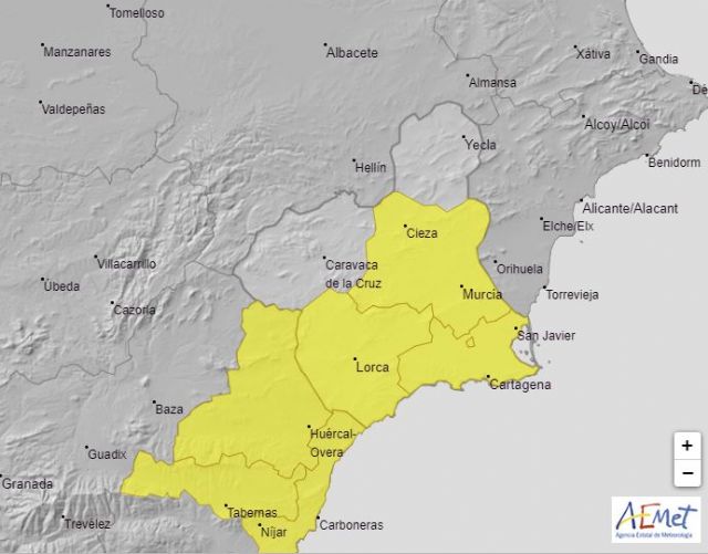 Meteorología mantiene y amplia aviso de lluvia hasta 20 litros en una hora para esta noche y mañana - 1, Foto 1