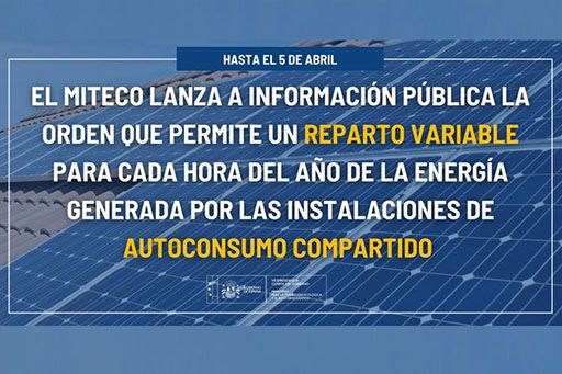 Transición Ecológica y el Reto Demográfico lanza a información pública la orden que permite un reparto variable para cada hora del año de la energía generada por las instalaciones de autoconsumo compar - 1, Foto 1