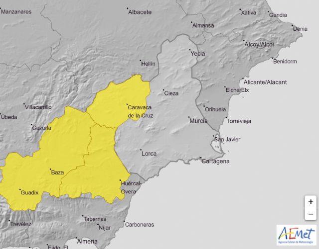 Meteorología advierte de nevadas esta noche en el Noroeste y viento en el Altiplano y Campo de Cartagena - 1, Foto 1