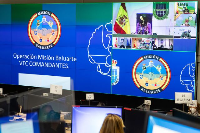 Robles mantiene una videoconferencia con los mandos componentes de la operación ´Misión Baluarte´ contra el coronavirus - 1, Foto 1