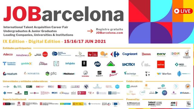 JOBarcelona´21 - IXEdición - Congreso internacional de empleo y orientación profesional - 1, Foto 1