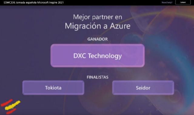 Microsoft nomina a DXC Technology como Mejor Partner de Migración a Azure en INSPIRE 2021 - 1, Foto 1