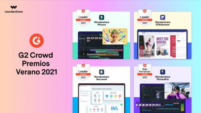 Wondershare es nombrada Líder y de Alto Rendimiento en los Premios G2 Crowd Verano de 2021 - 1, Foto 1