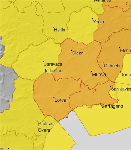 Avisos de fenómenos meteorológicos adversos amarillos y naranja por lluvias, tormentas y fenómenos costeros - 1, Foto 1