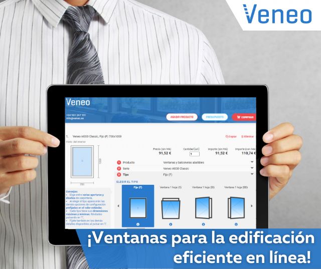 Veneo lidera la digitalización del sector de la construcción con su tienda online de ventanas - 1, Foto 1