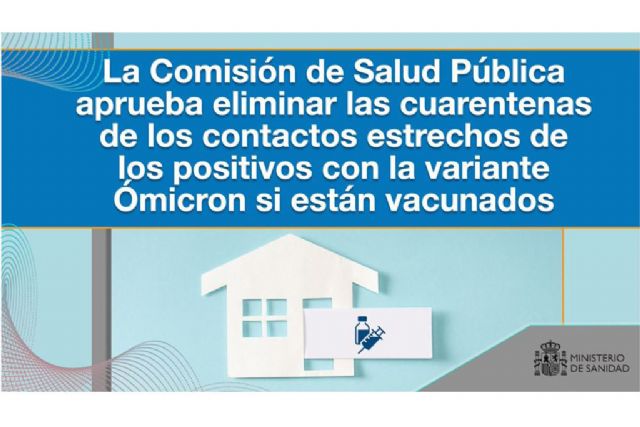 La Comisión de Salud Pública aprueba eliminar las cuarentenas de los contactos estrechos de los positivos con la variante Ómicron si están vacunados - 1, Foto 1