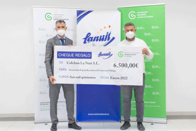 Colchón La Nuit recauda 6500 euros en beneficio de la Asociación Española Contra el Cáncer de Málaga - 1, Foto 1