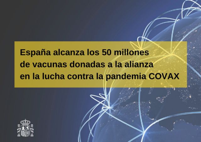 España alcanza los 50 millones de vacunas donadas a la alianza en la lucha contra la pandemia COVAX - 1, Foto 1