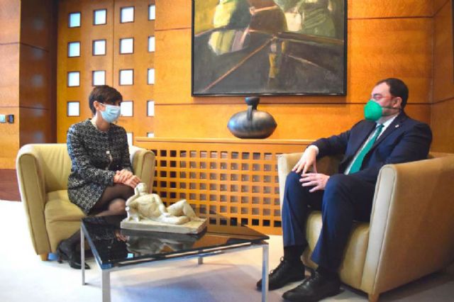 La ministra Isabel Rodríguez se reúne con el presidente del Principado de Asturias, Adrián Barbón - 1, Foto 1