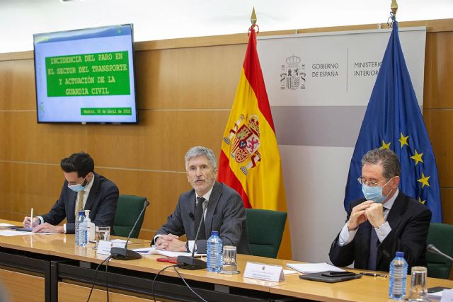 Grande-Marlaska destaca la coordinación entre las Fuerzas y Cuerpos de Seguridad como una de las claves frente a los paros en el transporte por carretera - 1, Foto 1