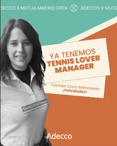 Carmen Balmaseda es la primera Tennis Lover Manager del mundo para el Mutua Madrid Open - 1, Foto 1