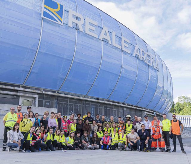 Más de 150 profesionales participan en el ejercicio práctico de emergencias en el Estadio Reale Arena - 1, Foto 1