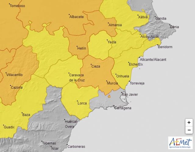 Meteorología prevé que puedan alcanzarse hoy los 40 grados en la Vega del Segura y eleva el nivel de aviso por altas temperaturas a naranja - 1, Foto 1