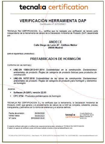 ANDECE primer sector con herramienta A-DAP verificada por TECNALIA - 1, Foto 1