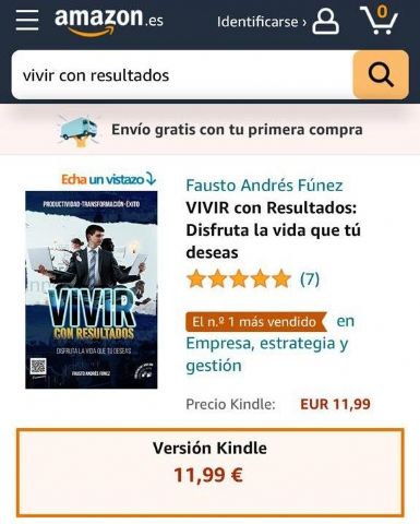 Vivir con Resultados de Fausto Andrés, #1 en ventas en Latinoamérica y España - 1, Foto 1