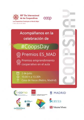 El día 2 de julio FECOMA celebra el Día Internacional de las Cooperativas y entrega los Premios ES_MAD 2022 - 1, Foto 1