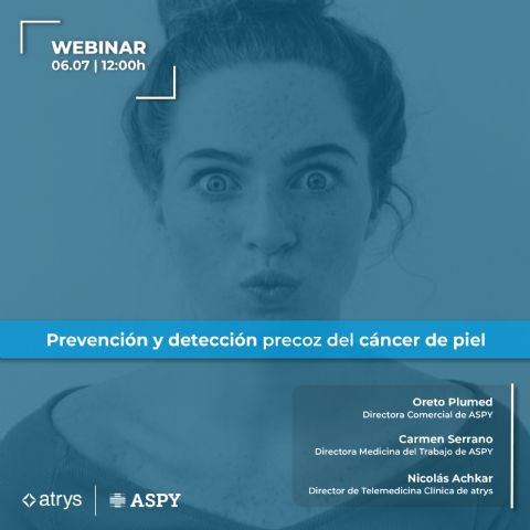 ASPY celebra un webinar sobre prevención y detección precoz del cáncer de piel - 1, Foto 1